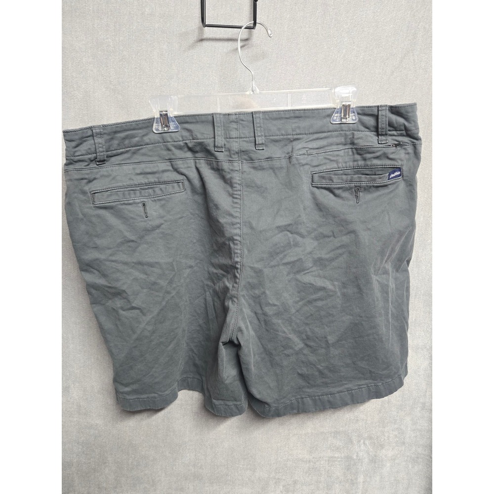 Chubbies Everywear Stretch Chino Shorts Mens 40 Dark Gray Charcoal Flat Front - Picture 8 of 8